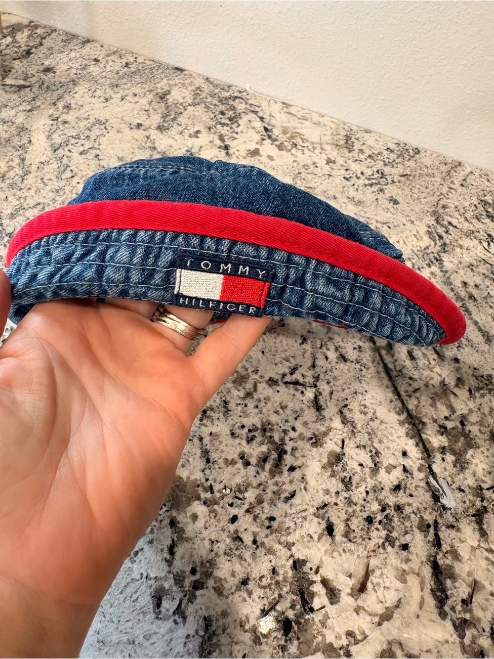 Vintage Tommy Hilfiger Baby Bucket Hat | Coastal Americana